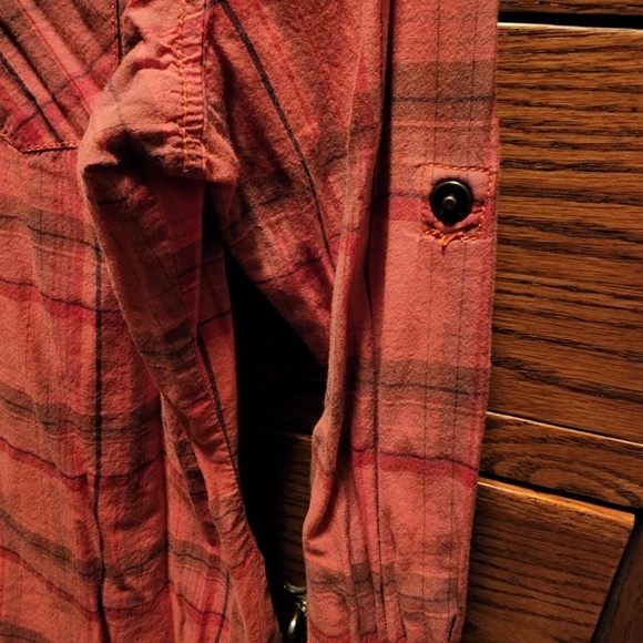 Mossimo Supply Co Long Sleeve Western Snap Front Shirt L - Picture 4 of 6